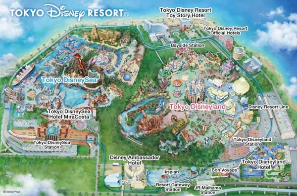 แผนที่ Tokyo Disneyland 