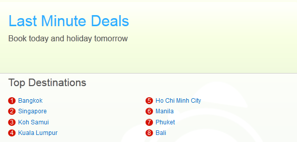 Last Minute Deals ที่ Hotels.com | Bookings.co.th